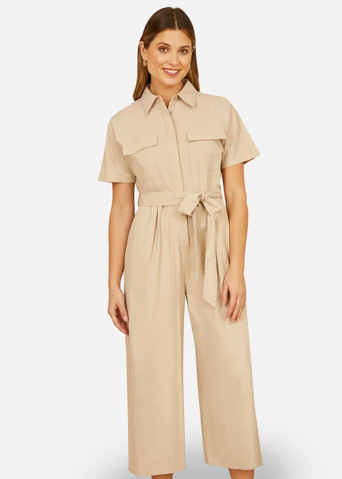 Yumi Stone Utility Relaxed Fit Jumpsuit - Size 10 Image 2
