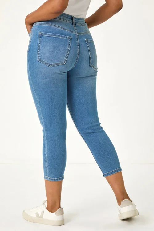 Roman Denim Petite Slim Crop Stretch Jeans - 18 Image 4