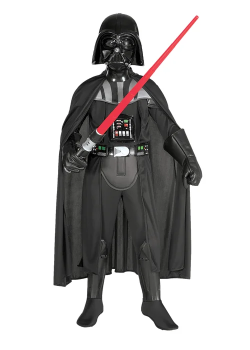 Star Wars MultiColour Darth Vader Deluxe Costume Childrens (3-10 years) - Medium Image 1