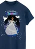 Spiral Galaxy Disney Cinderella Sparkle Navy Boyfriend Fit T-Shirt - 5XL Image 2
