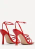 Linzi Scarlett Red Faux Leather Strappy Heel Sandal - Size 6 Image 4
