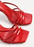 Linzi Scarlett Red Faux Leather Strappy Heel Sandal - Size 6 Image 5
