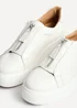 Linzi Piper White Faux Leather Platform Trainer - Size 7 Image 3