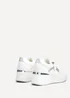 Linzi Everett White & Silver Wedged Trainer - Size 7 Image 5