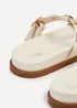 Linzi Alert Ivory Faux Leather Flat Slip-On Sandal - Size 5 Image 5