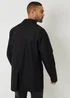 Threadbare Black Showerproof Longline Tailored Mac - XL Image 2