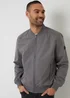 Threadbare Dark Grey Showerproof Classic Bomber Jacket - S Image 5