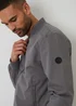 Threadbare Dark Grey Showerproof Classic Bomber Jacket - S Image 3