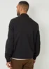 Threadbare Black Sonton Patch Pocket Collared Zip-Through Jacket - L Image 2