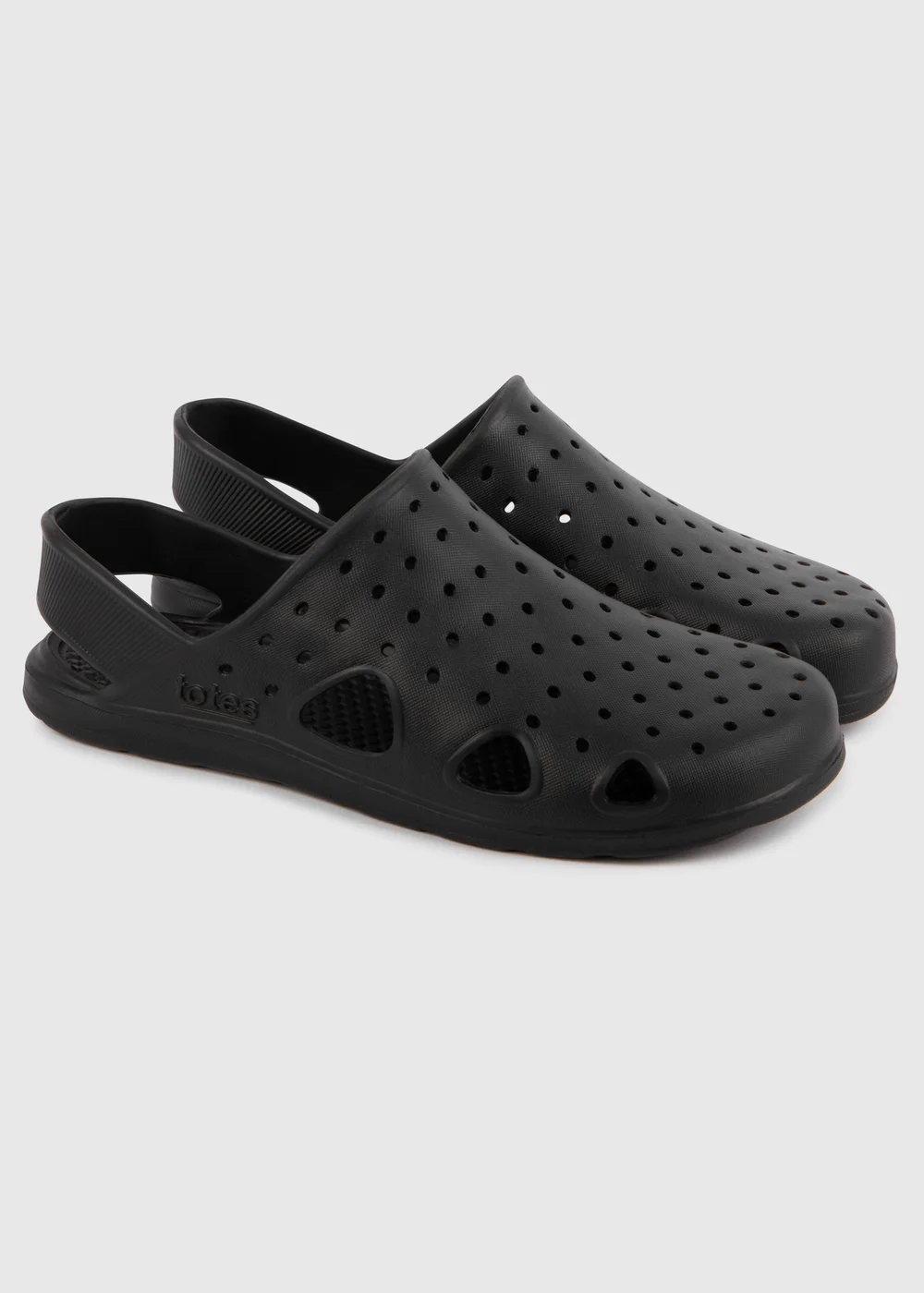 Totes Isotoner Black Clog - Size 7 Image 1