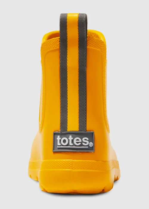 Totes Cirrus Yellow Kids Chelsea Rain Boot - Size 5-6 Image 4