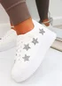 Love Lemonade Silver Crystal Stardust Chunky Trainers - Size 3 Image 1
