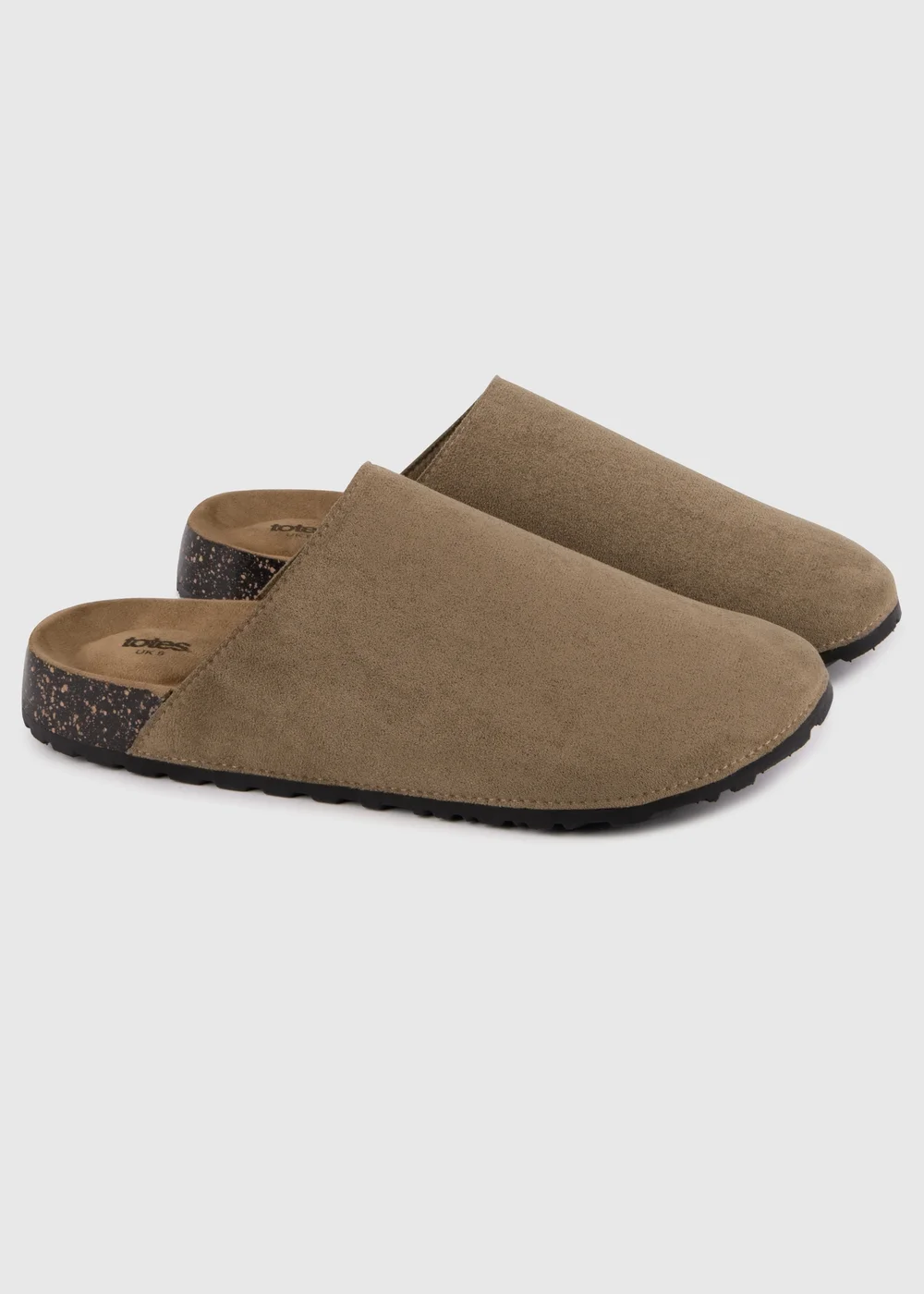 Totes Brown Microsuede Clog - Size 9 Image 1