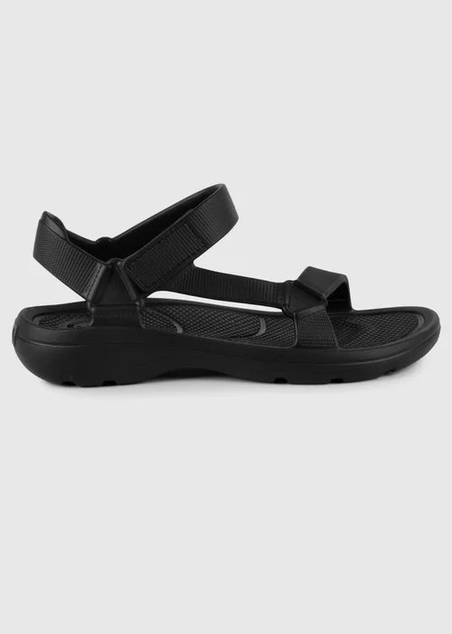 Totes Isotoner Black Velcro Sport Sandal - Size 10 Infants Image 3
