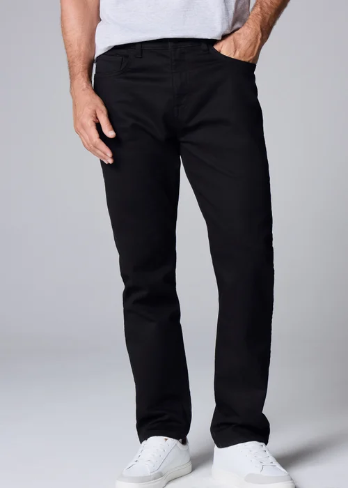 Black Slim Fit Comfort Jeans - 30 Waist Regular Image 3