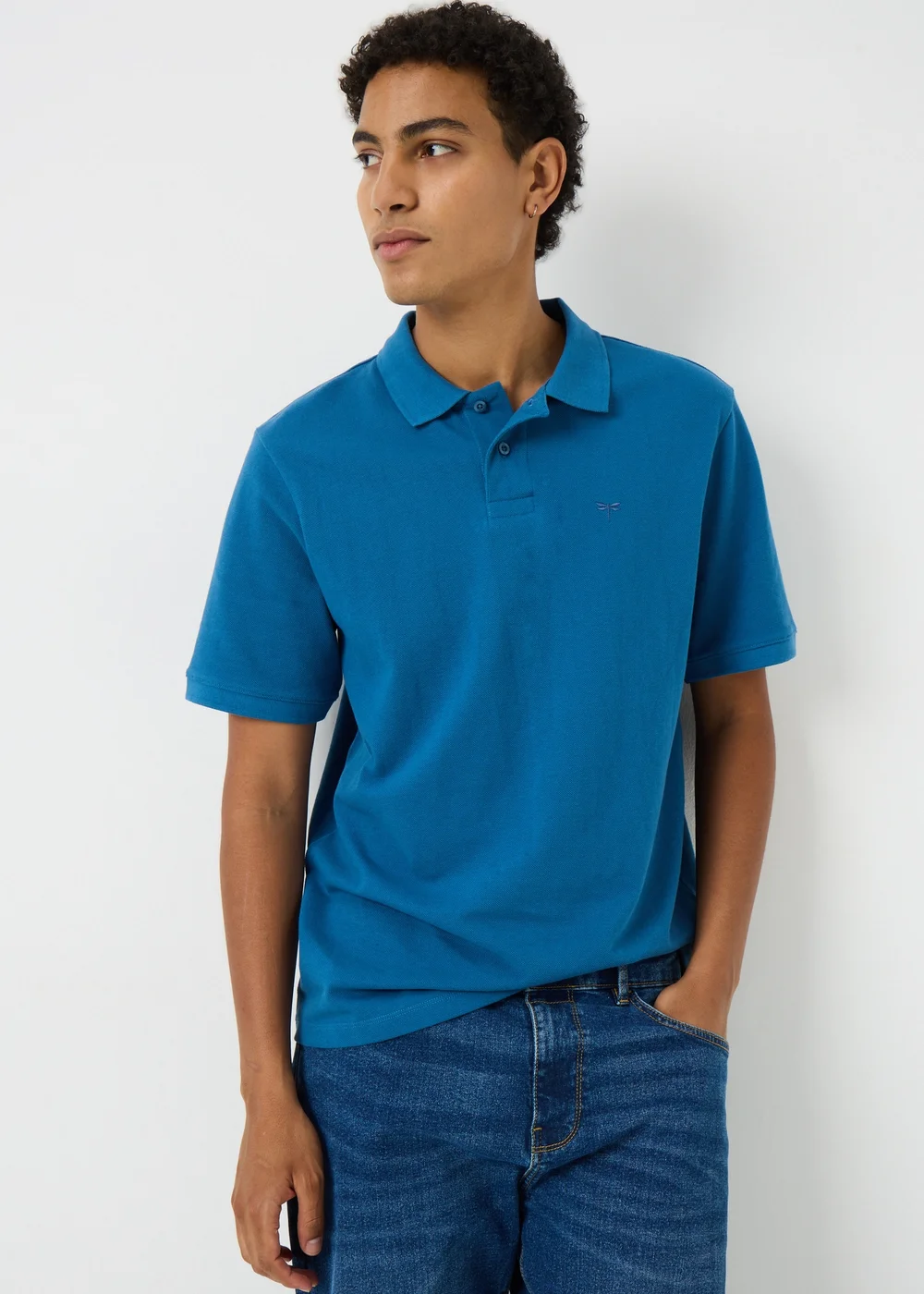 Dark Blue Plain Polo Shirt - Extra small Image 1