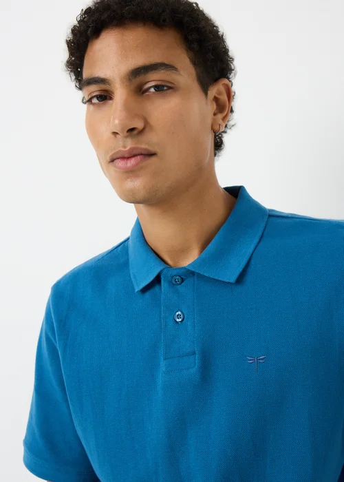 Dark Blue Plain Polo Shirt - Extra small Image 2