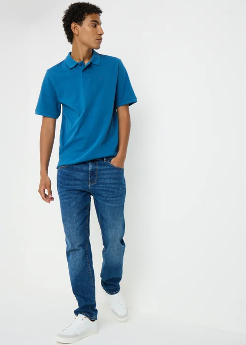 Dark Blue Plain Polo Shirt - Extra small Image 3