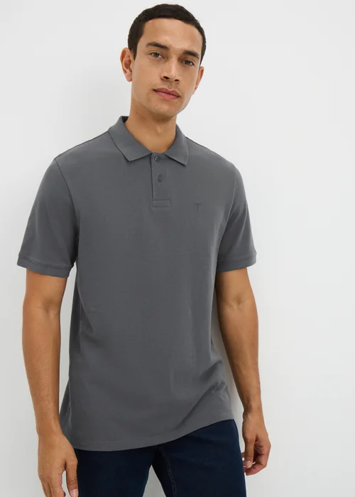 Charcoal Solid Polo Shirt - Extra small Image 1
