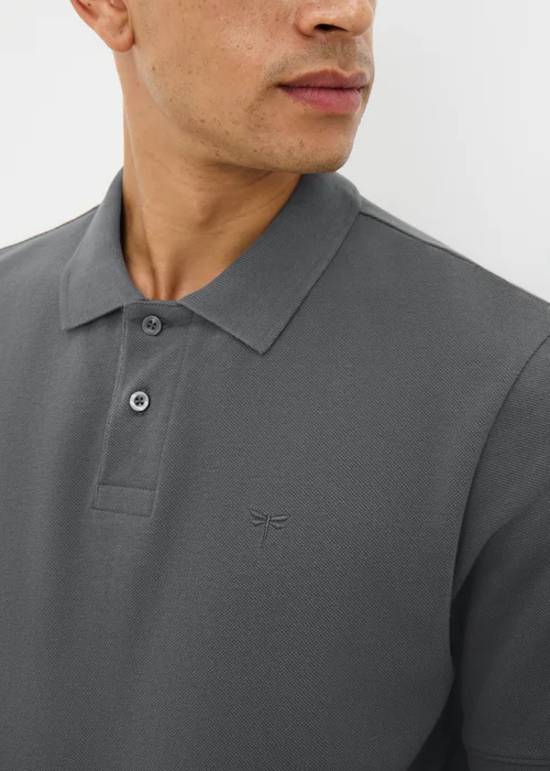 Charcoal Solid Polo Shirt - Extra small Image 3