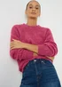 Pink Boucle Jumper - XS Image 1