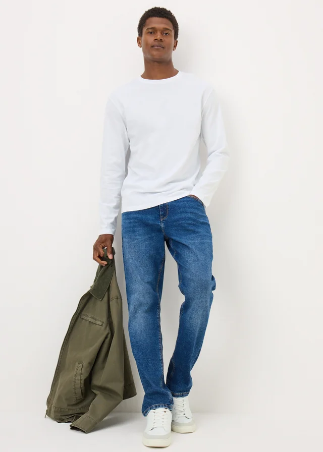 White Basic Long Sleeve T-Shirt