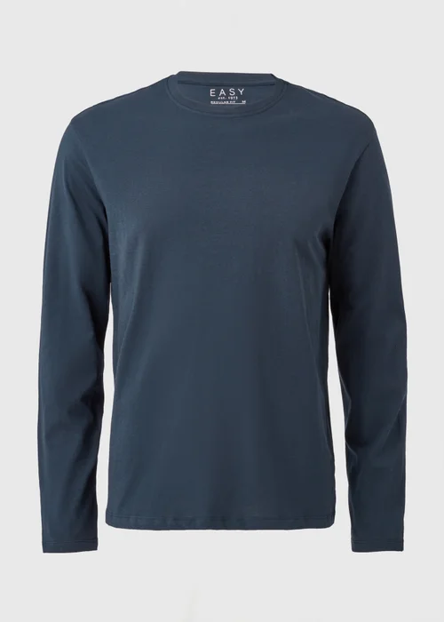Navy Basic Long Sleeve T-Shirt - Extra small Image 4