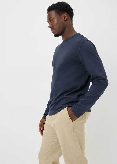 Navy Basic Long Sleeve T-Shirt - Extra small Image 3