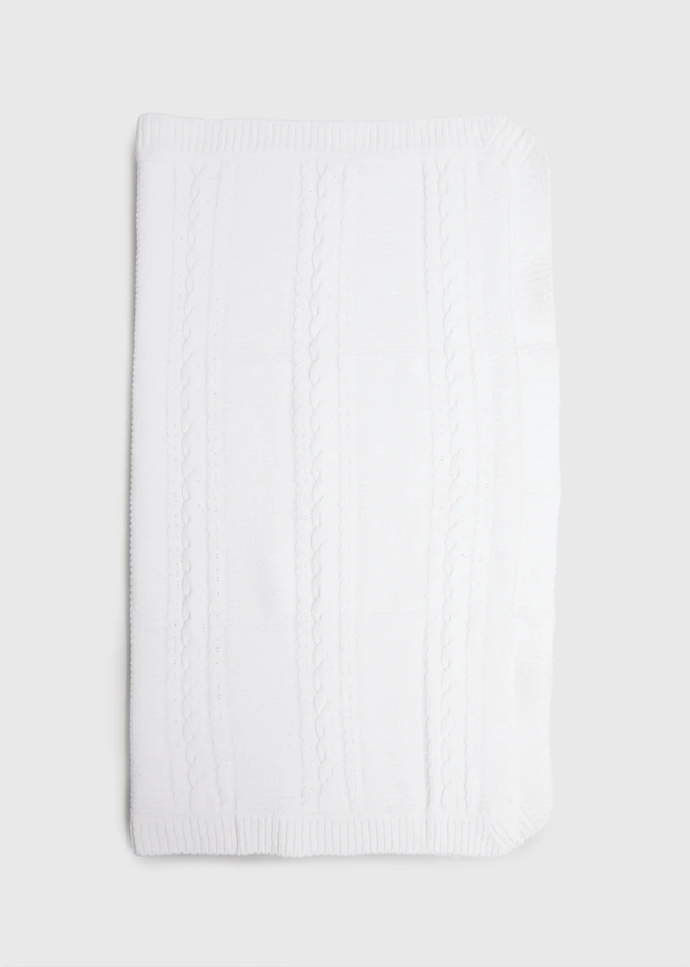 Baby Cream Cable Blanket - One Size Image 1