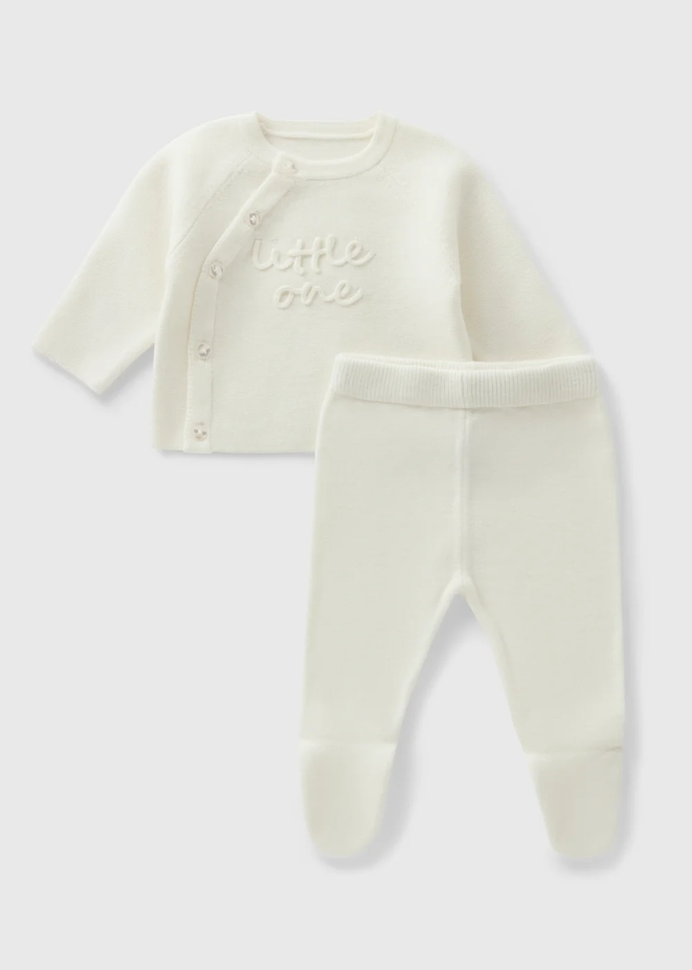 Baby Cream Little One Knit Cardigan & Legging Set (Newborn-12mths) - First Size Image 1
