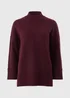 Et Vous Burgundy Oversized Jumper - L Image 4