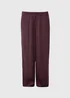 Et Vous Burgundy Satin Wide Leg Trousers - XXXL Image 4