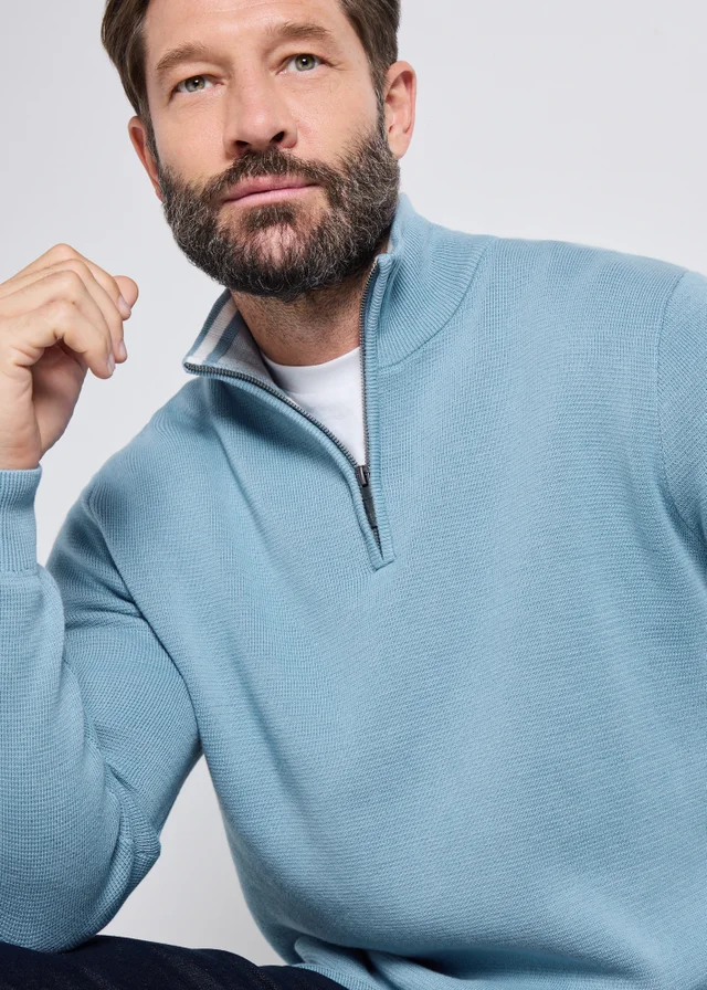 Lincoln Blue 1/4 Zip