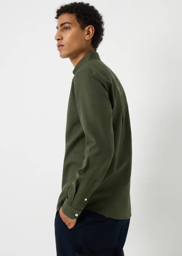 Khaki Oxford Plain Shirt