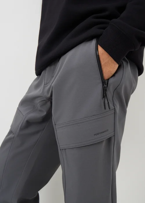 Grey Belted Trek Trousers - 30 Waist Short Image 3
