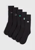 5 Pack Black Gaming Design Socks - Sizes 6 - 8.5 Image 1
