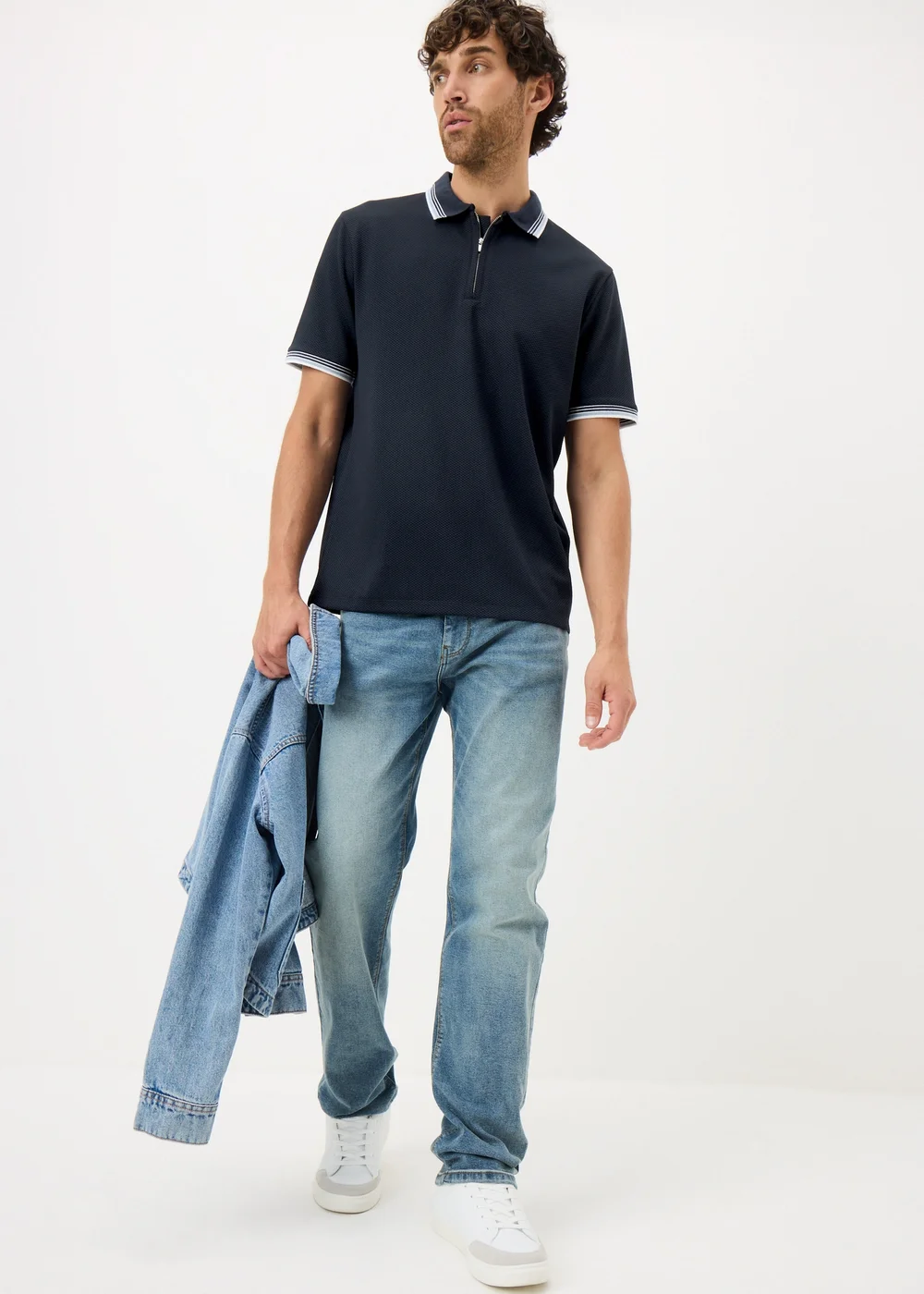 Navy Polo Shirt - Small Image 1