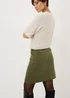 Green Cord Mini Skirt - Size 28 Image 2