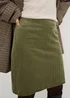 Green Cord Mini Skirt - Size 28 Image 1