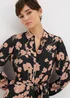 Pink Large Floral Mini Shirt Dress - 28 Image 2