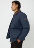 Showerproof Navy Borg Puffer Jacket - XL Image 1