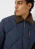 Showerproof Navy Borg Puffer Jacket - XL Image 3