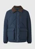 Showerproof Navy Borg Puffer Jacket - XL Image 4