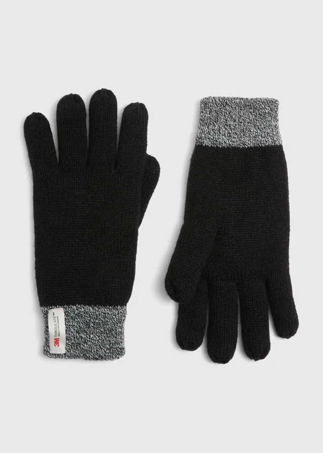 Black Thinsulate Gloves