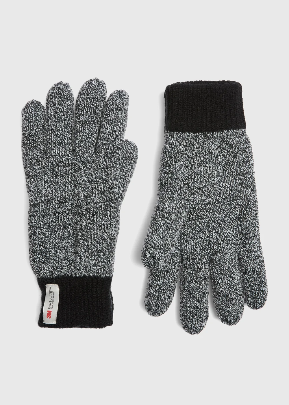 Grey Thinsulate Gloves - Small/Medium Image 1