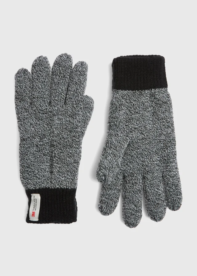 Grey Thinsulate Gloves