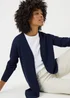 Navy Baby Cable Longline Cardigan - 8 Image 2