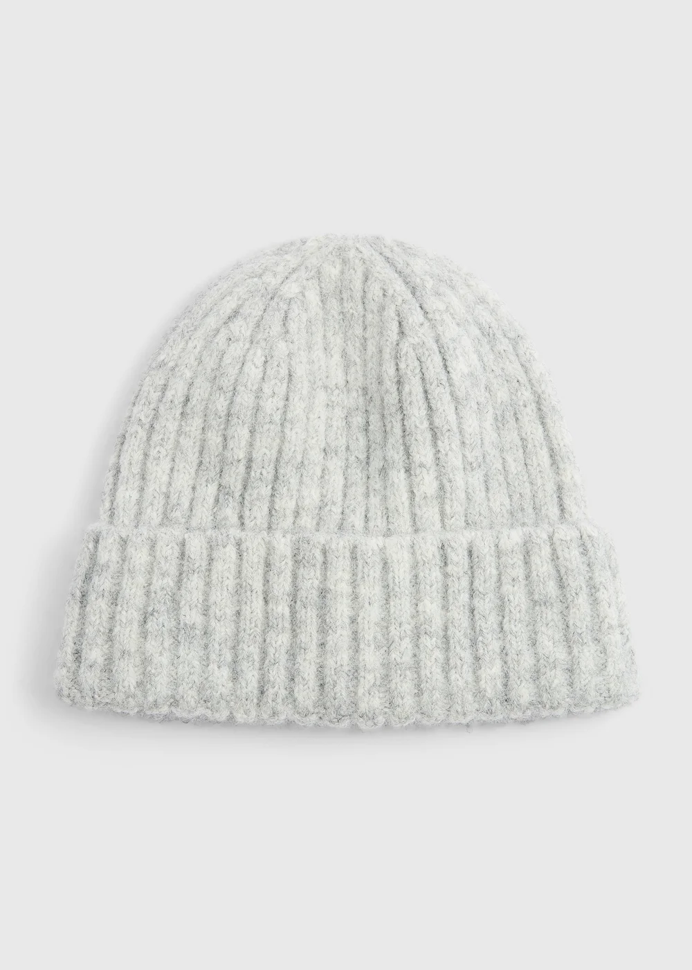 Marl Grey Beanie Hat - One Size Image 1