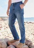 Cotton Traders Stonewash Side Elasticated Straight-Fit Jeans - 42/L27 Image 1