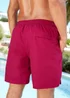 Cotton Traders Soft Red Swimshorts - Large Image 2